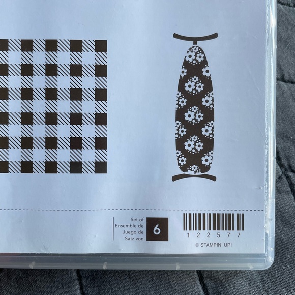 3/$15 NWOT Stampin' Up! "House and Home" set 6 rubber cling mount stamps, retro - Picture 2 of 8